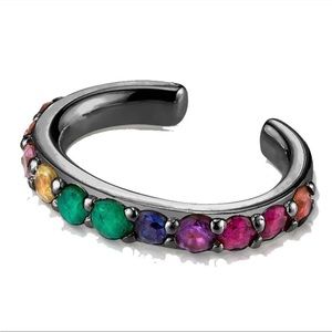 The Last Line Rainbow ear cuff